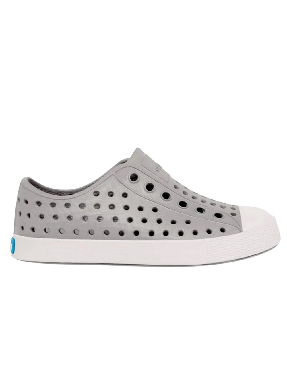 NATIVE KIDS Jefferson Perforated Slip-On Shoes Grey Size Child C13